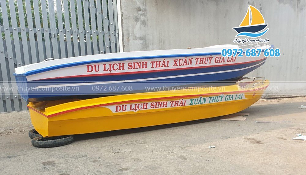 Thuyền composite chở 4 -6 người, thuyền cano, thuyền cứu hộ tại Huế