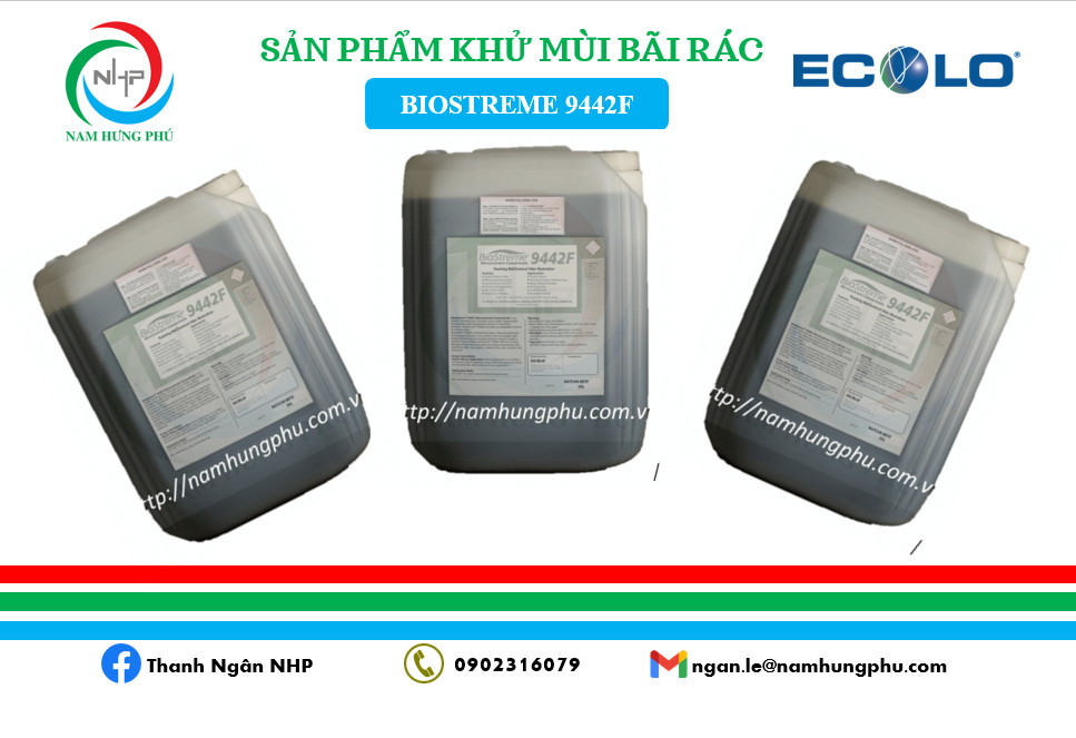 xử lý mùi hôi bãi rác ô chôn lấp Biostreme 9442F