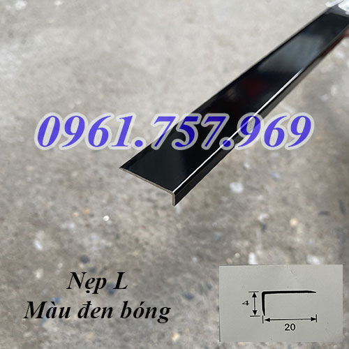 Nẹp bo gương, nẹp viền gương, nẹp gương màu đen, nẹp gương inox