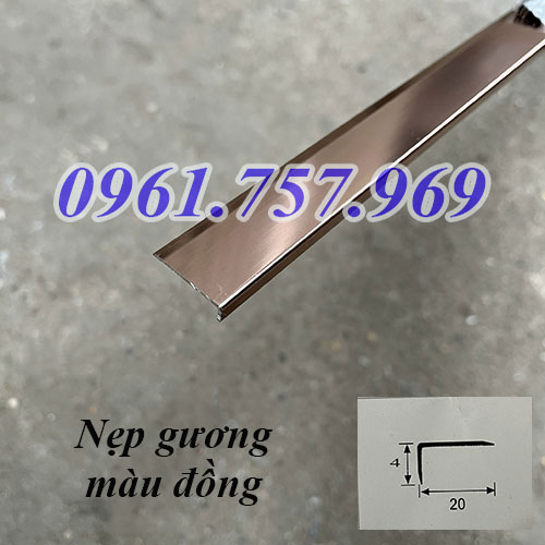 Nẹp bo gương, nẹp viền gương, nẹp gương màu đen, nẹp gương inox