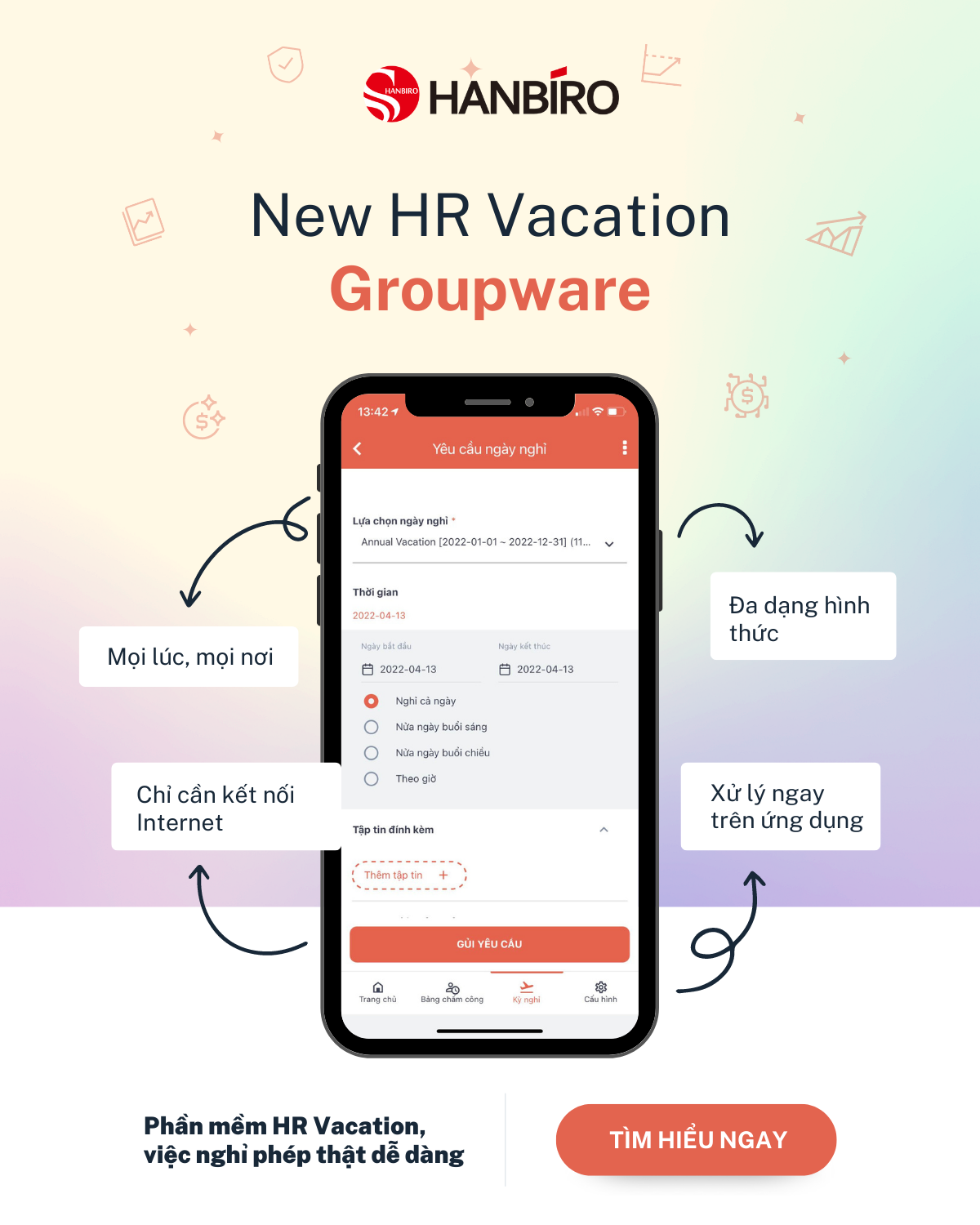 Xin nghỉ phép online nhanh chóng và tiện lợi