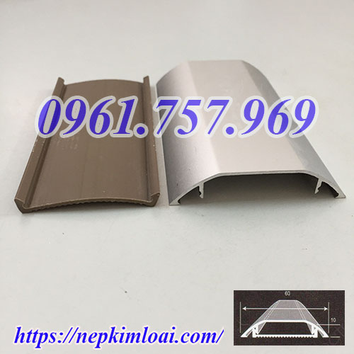 Nẹp dây điện bán nguyệt, nẹp inox luồn dây điện, nẹp đi dây điện
