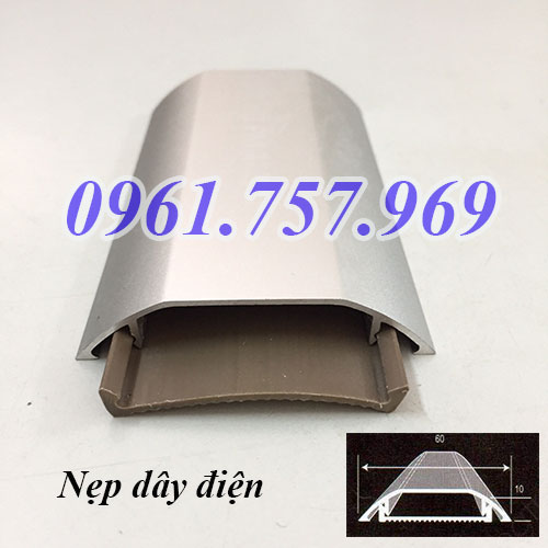 Nẹp dây điện bán nguyệt, nẹp inox luồn dây điện, nẹp đi dây điện