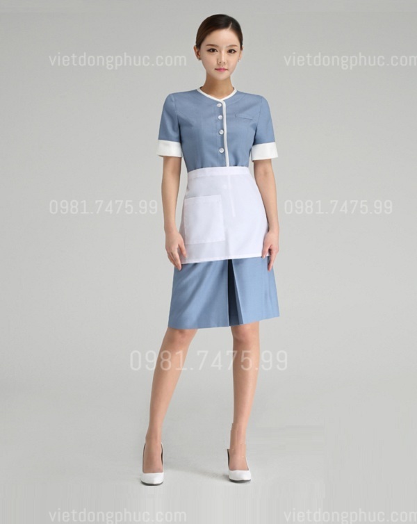 Xưởng may đồng phục nhân viên buồng phòng thời trang, chuyên nghiệp