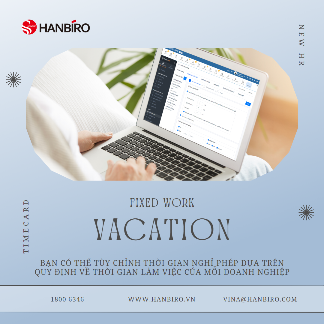 Tạo ngày phép - xin nghỉ online cho nv theo quy định công ty