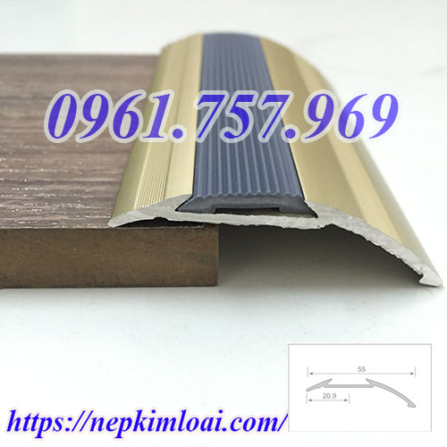 Nẹp chênh cốt cao thấp sàn gỗ, nẹp chênh cốt sàn, nẹp nhôm chênh cốt