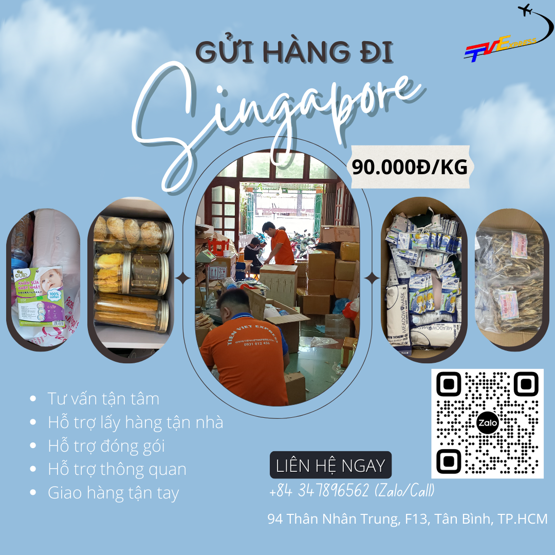 Gửi hàng đi Singapore - Tiến Việt Express