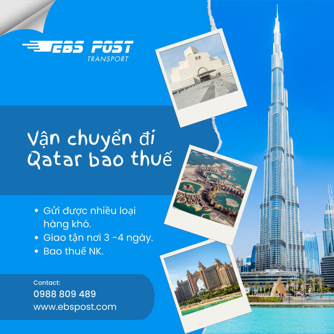 VẬN CHUYỂN HÀNG ĐI QATAR BAO THUẾ PHÍ HAI ĐẦU