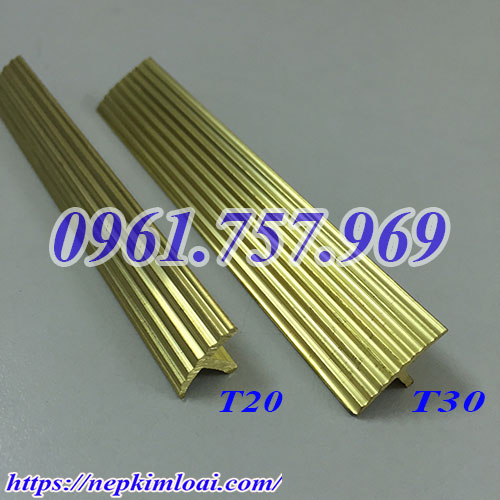 Nẹp chỉ đồng cầu thang, nẹp đồng chống trơn, nẹp chỉ đồng