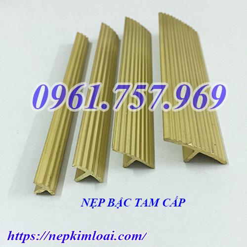 Nẹp chỉ đồng cầu thang, nẹp đồng chống trơn, nẹp chỉ đồng