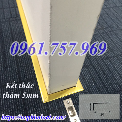Nẹp cài thảm, nẹp chặn thảm, nẹp kết thúc thảm, nẹp giữ thảm