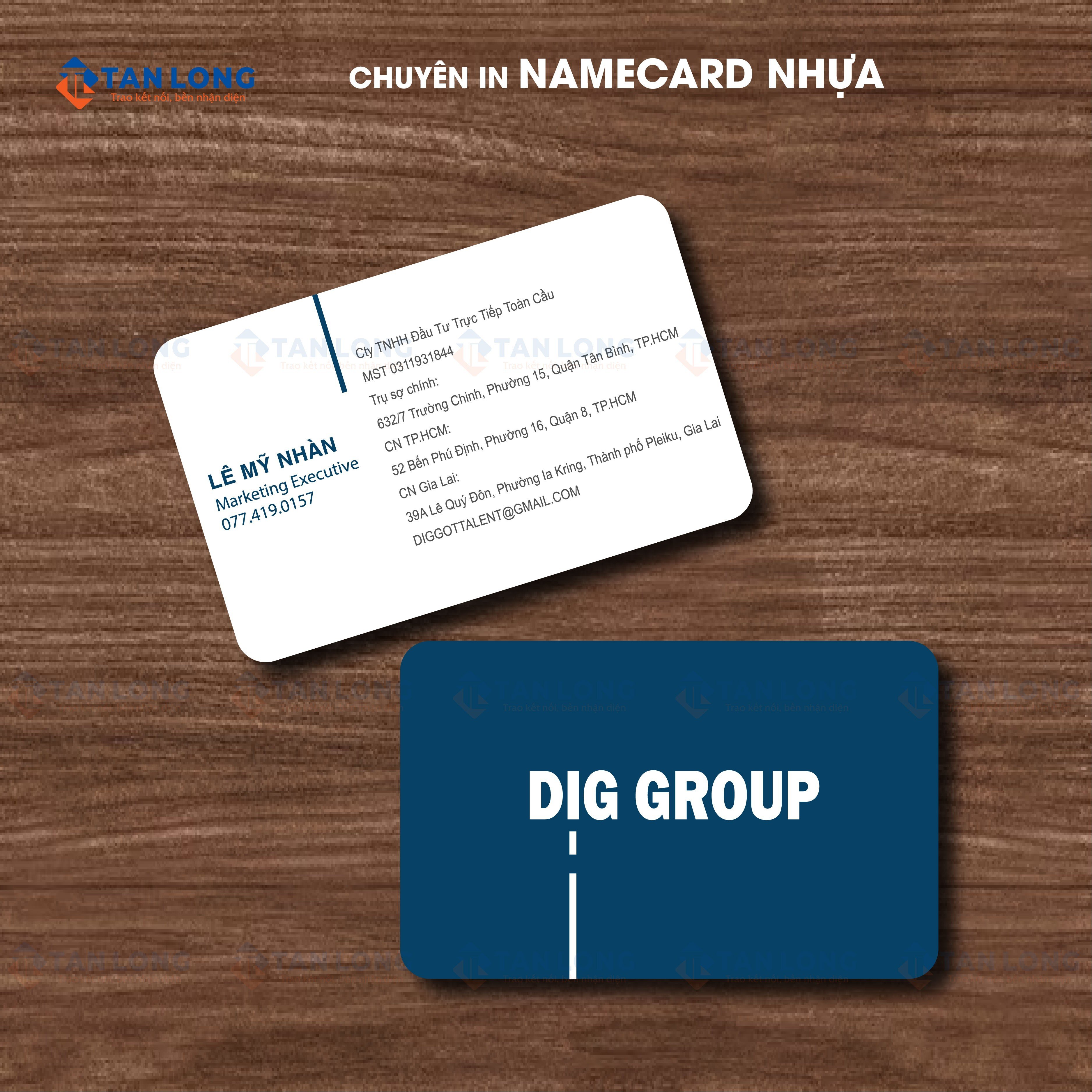 Danh thiếp nhựa- Namecard nhựa - Mang đến sự chuyên nghiệp dành choạn