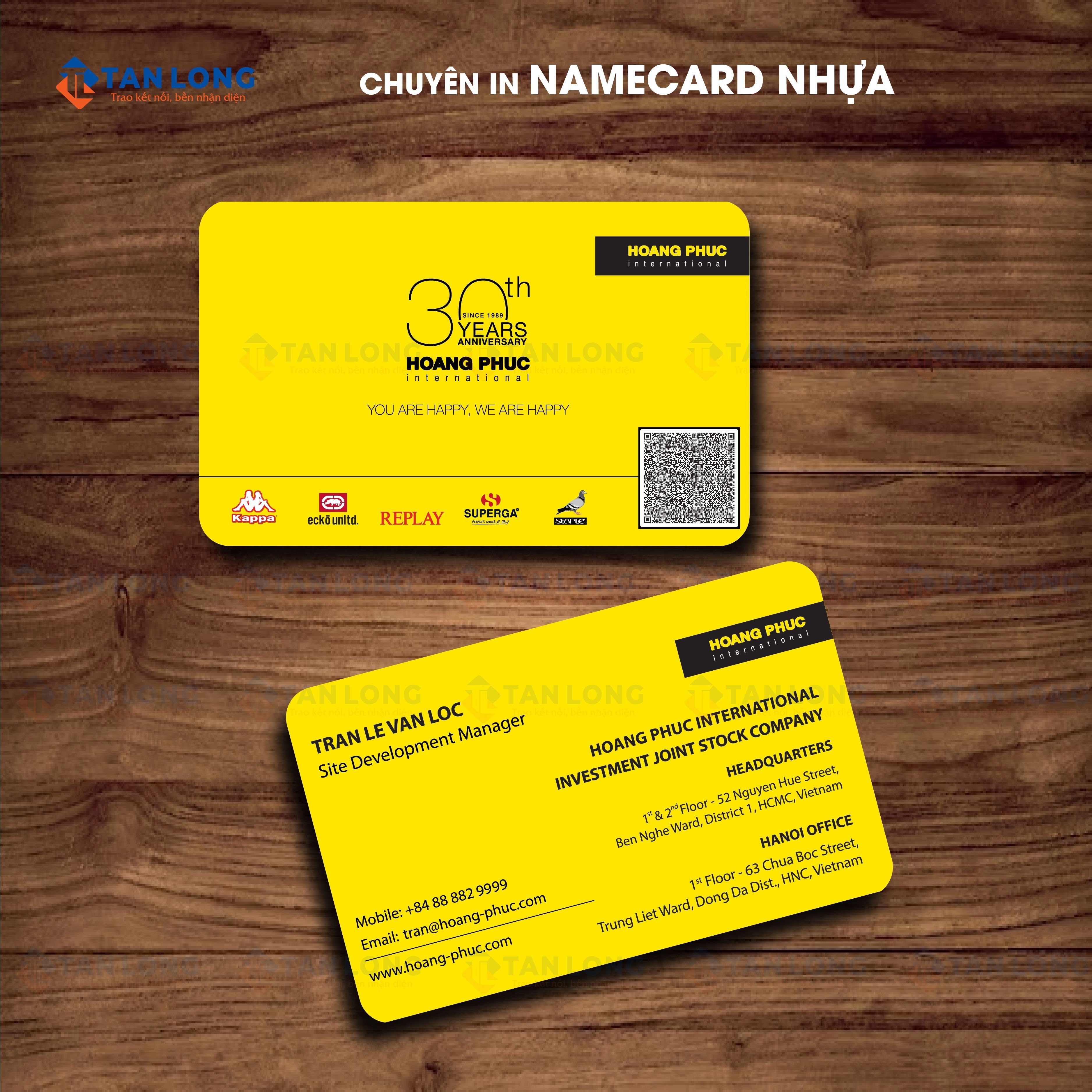 Danh thiếp nhựa- Namecard nhựa - Mang đến sự chuyên nghiệp dành choạn