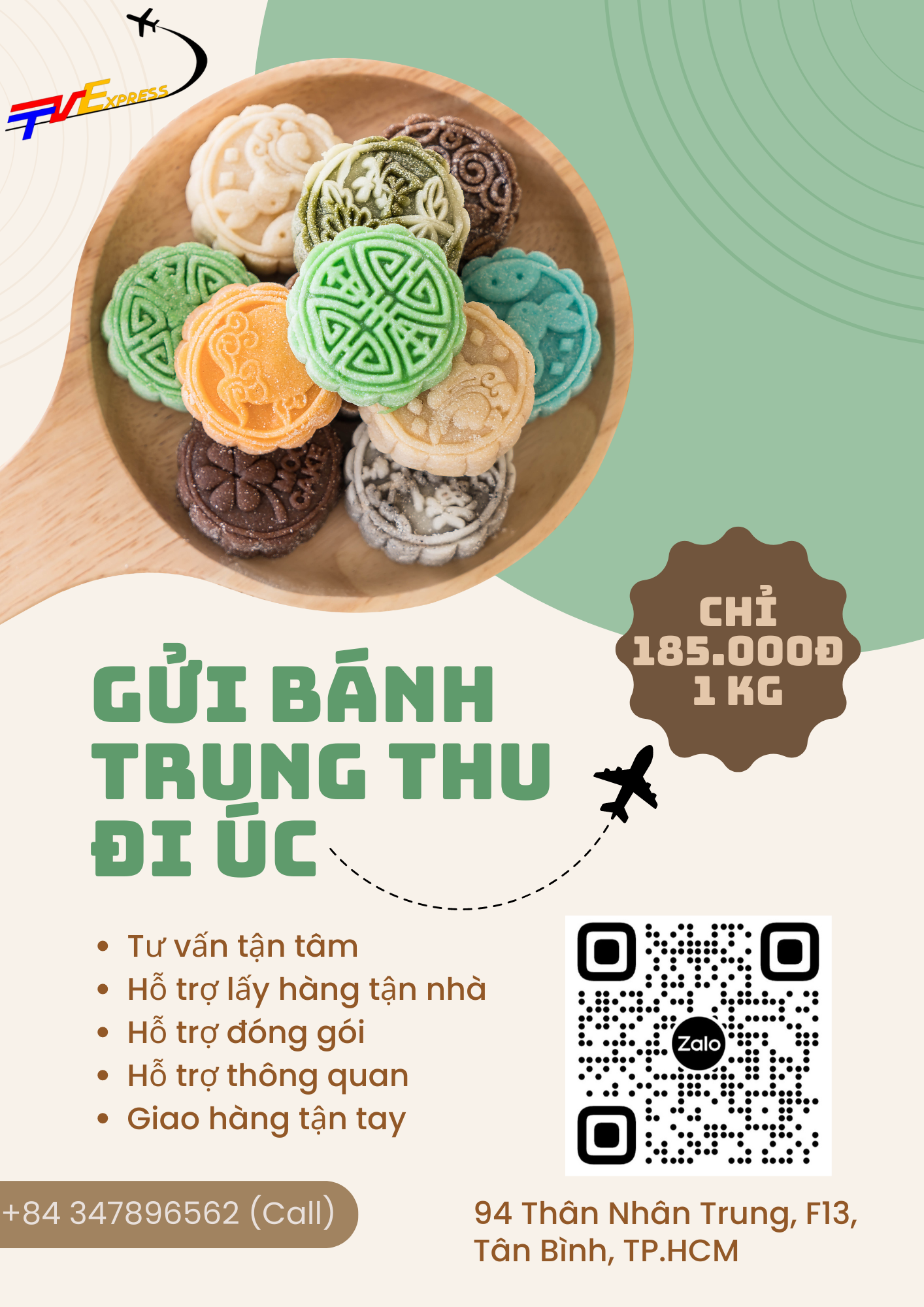 Gửi bánh trung thu đi Úc - Tiến Việt Express