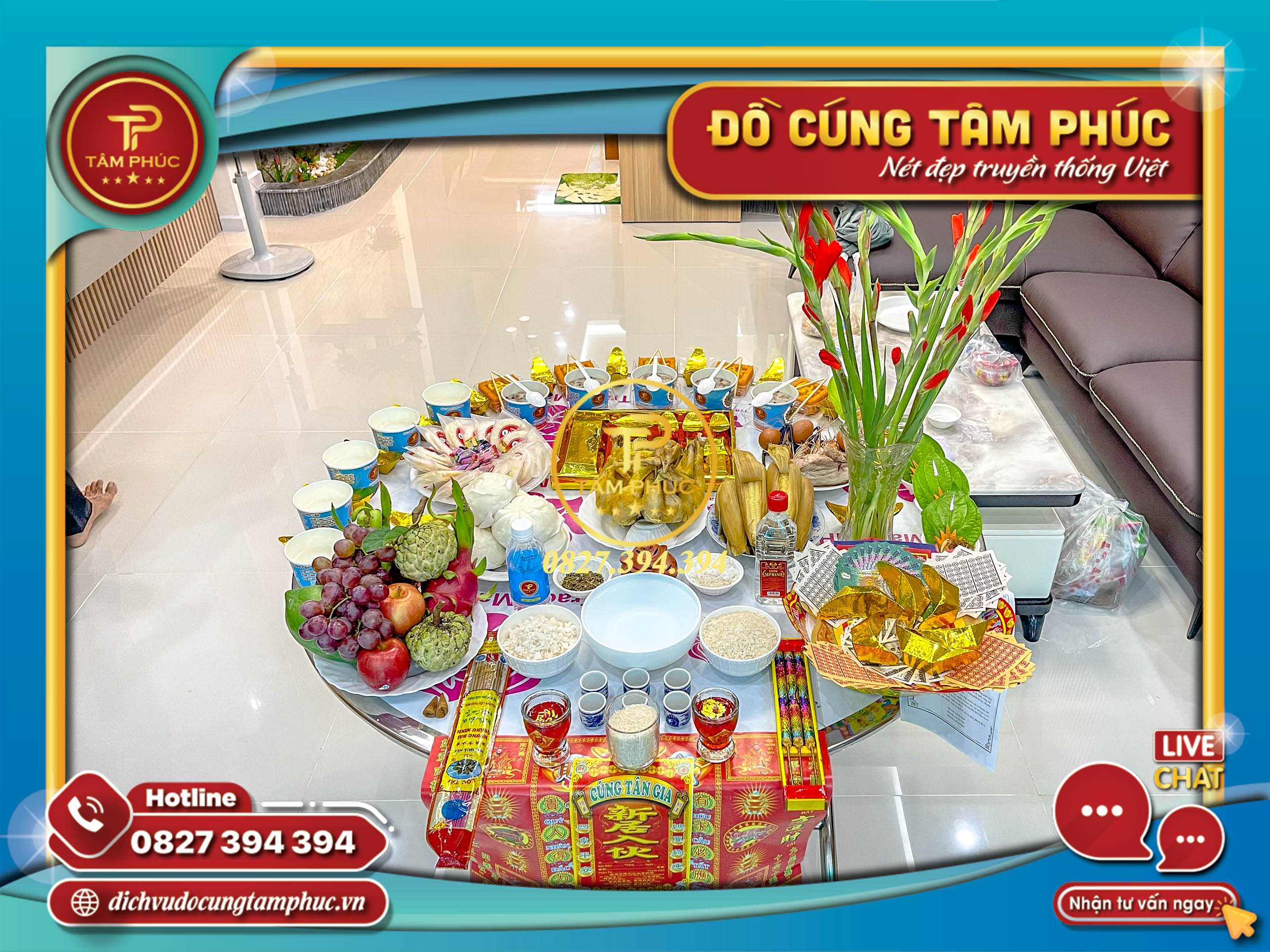 Dịch vụ mâm cúng Nhập Trạch, Vào Nhà Mới trọn gói
