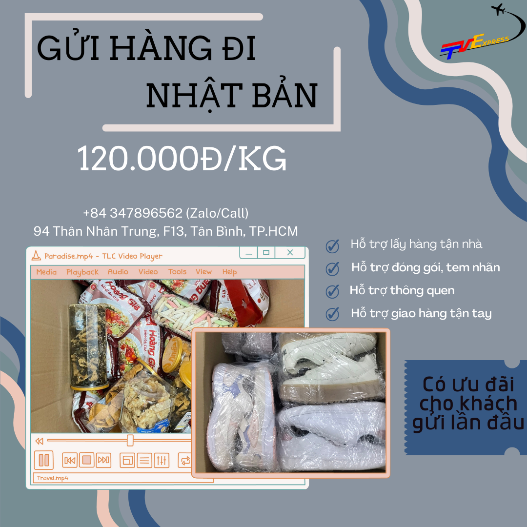 Gửi hàng đi Nhật Bản rẻ, uy tín - Tiến Việt Express