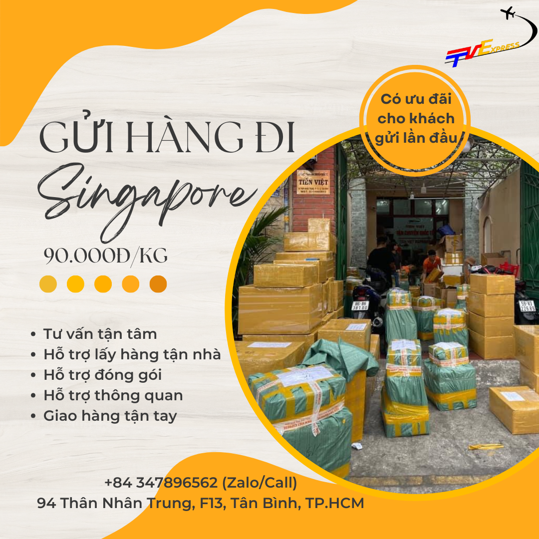 Gửi hàng đi Singapore (Tiến Việt Express)