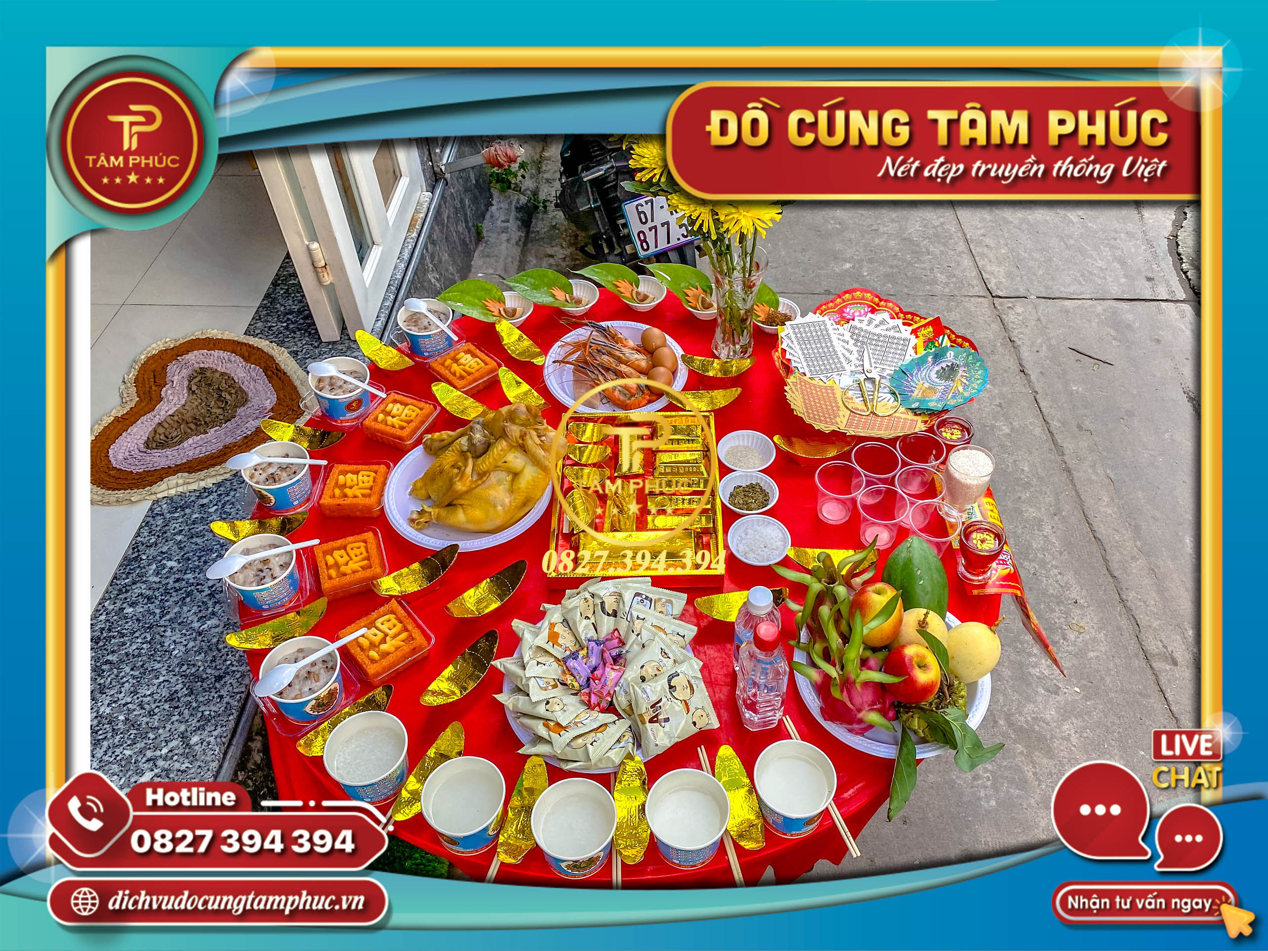 Mâm cúng khai trương trọn gói tại Cần Thơ.