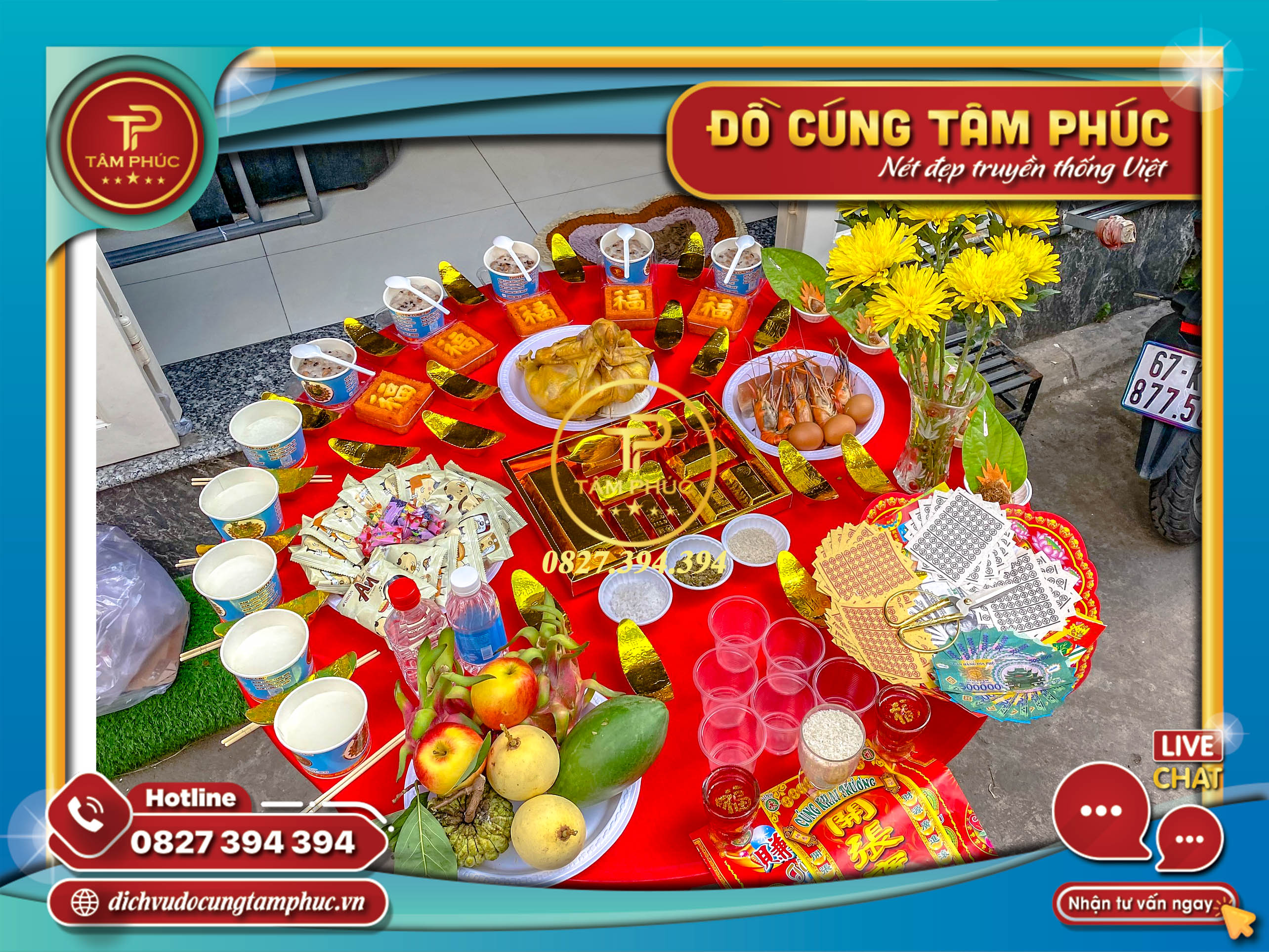 Mâm cúng khai trương trọn gói tại Cần Thơ.