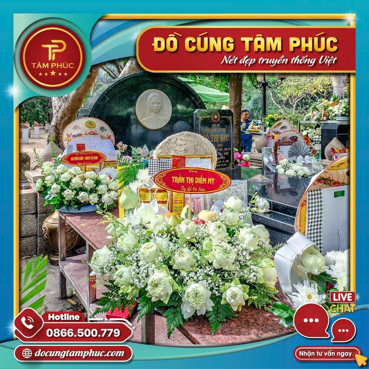 Mâm cúng Cô Sáu và Các Chiến Sĩ Côn Đảo trọn gói