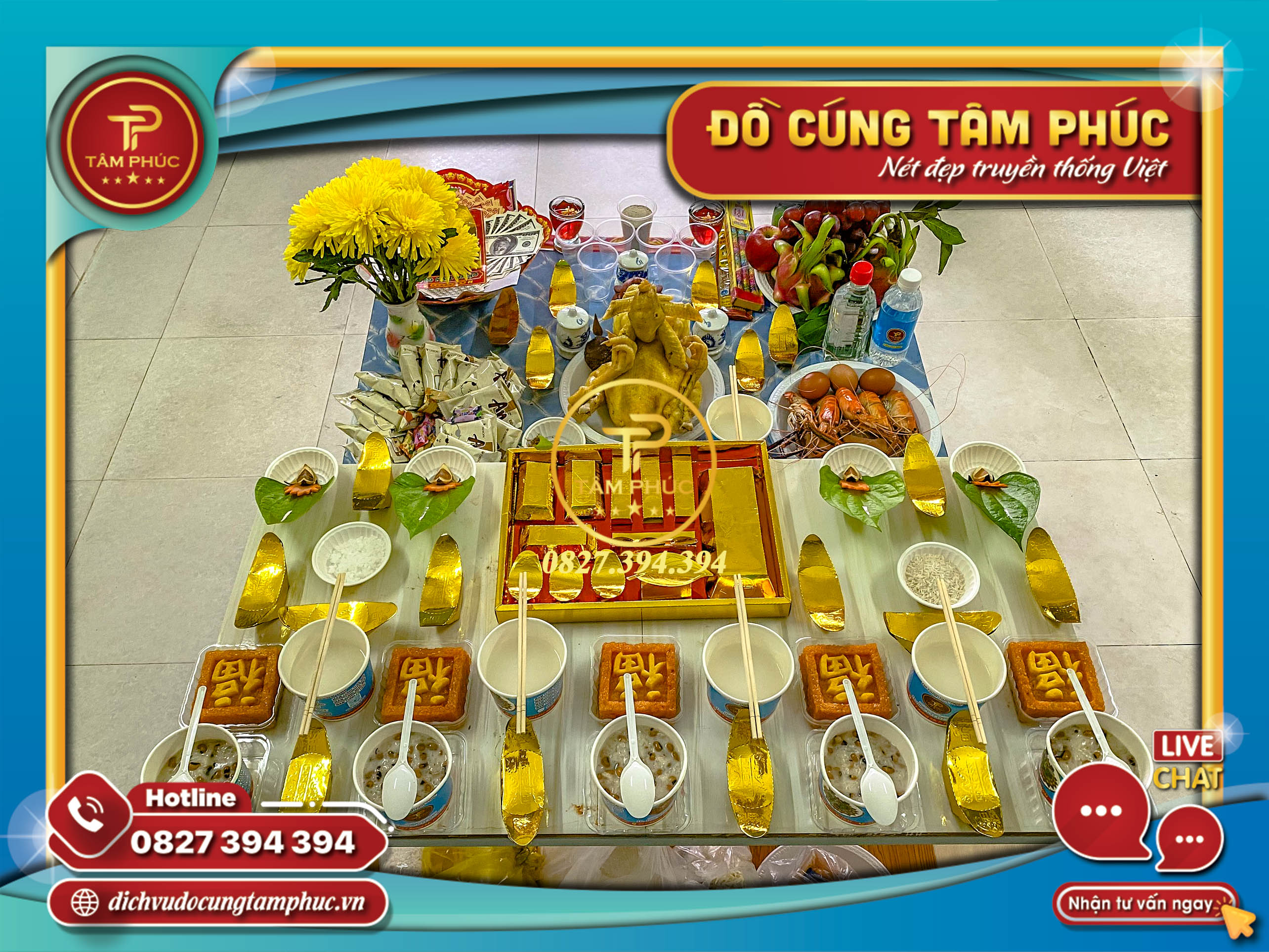 Mâm cúng Nhập Trạch - Vào Nhà Mới trọn gói tại Cần Thơ
