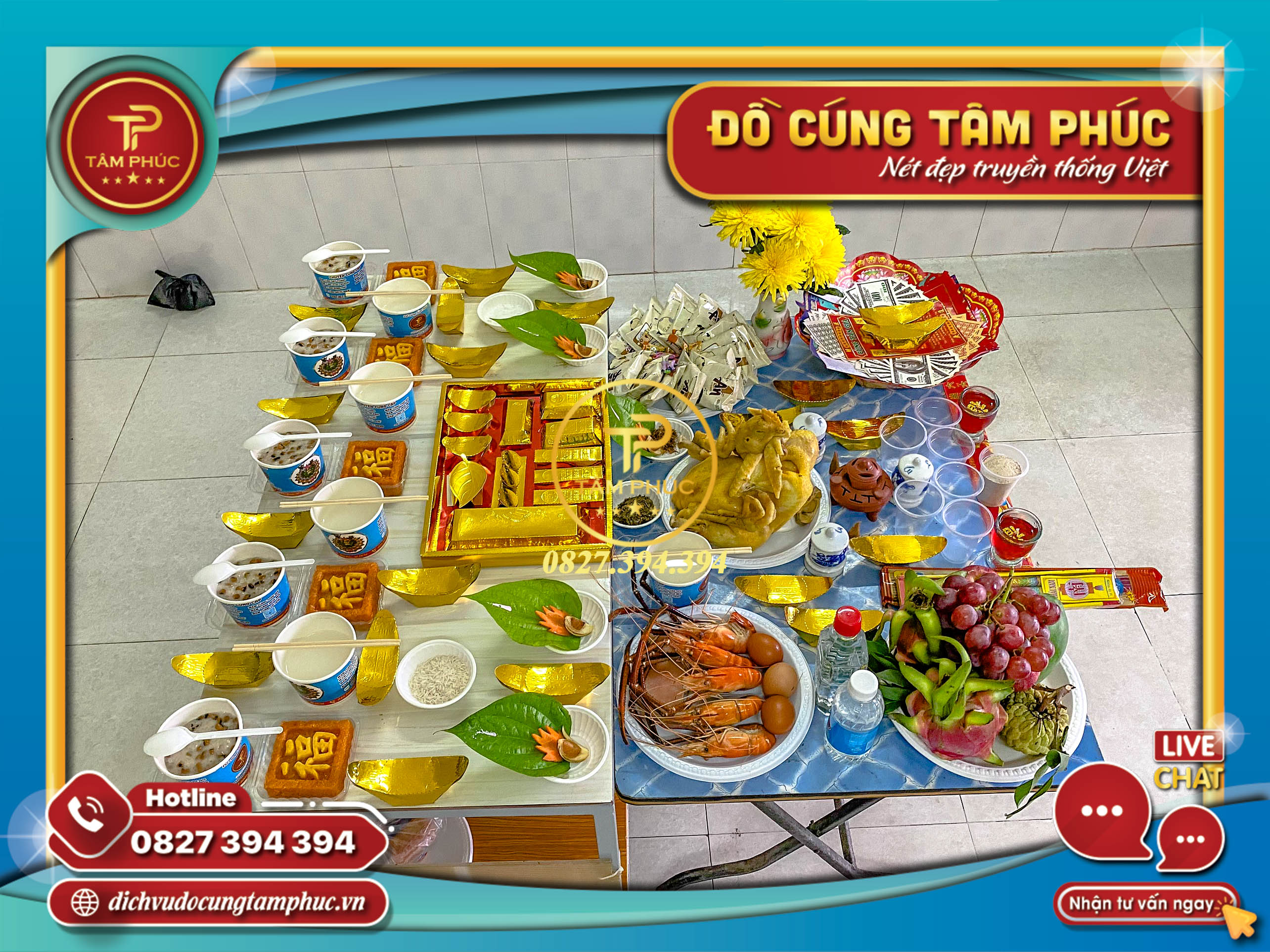 Mâm cúng Nhập Trạch - Vào Nhà Mới trọn gói tại Cần Thơ