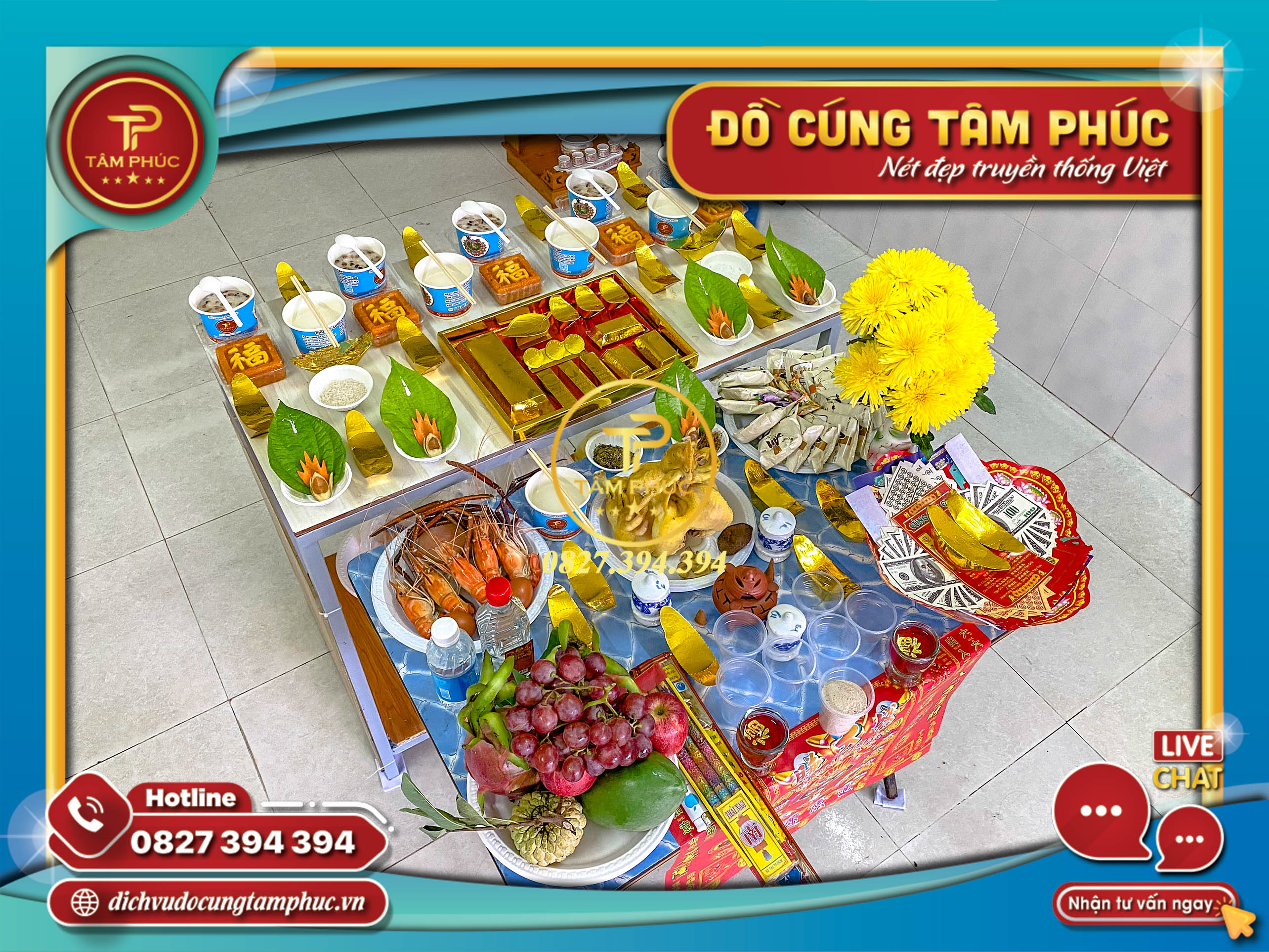 Mâm cúng Nhập Trạch - Vào Nhà Mới trọn gói tại Cần Thơ