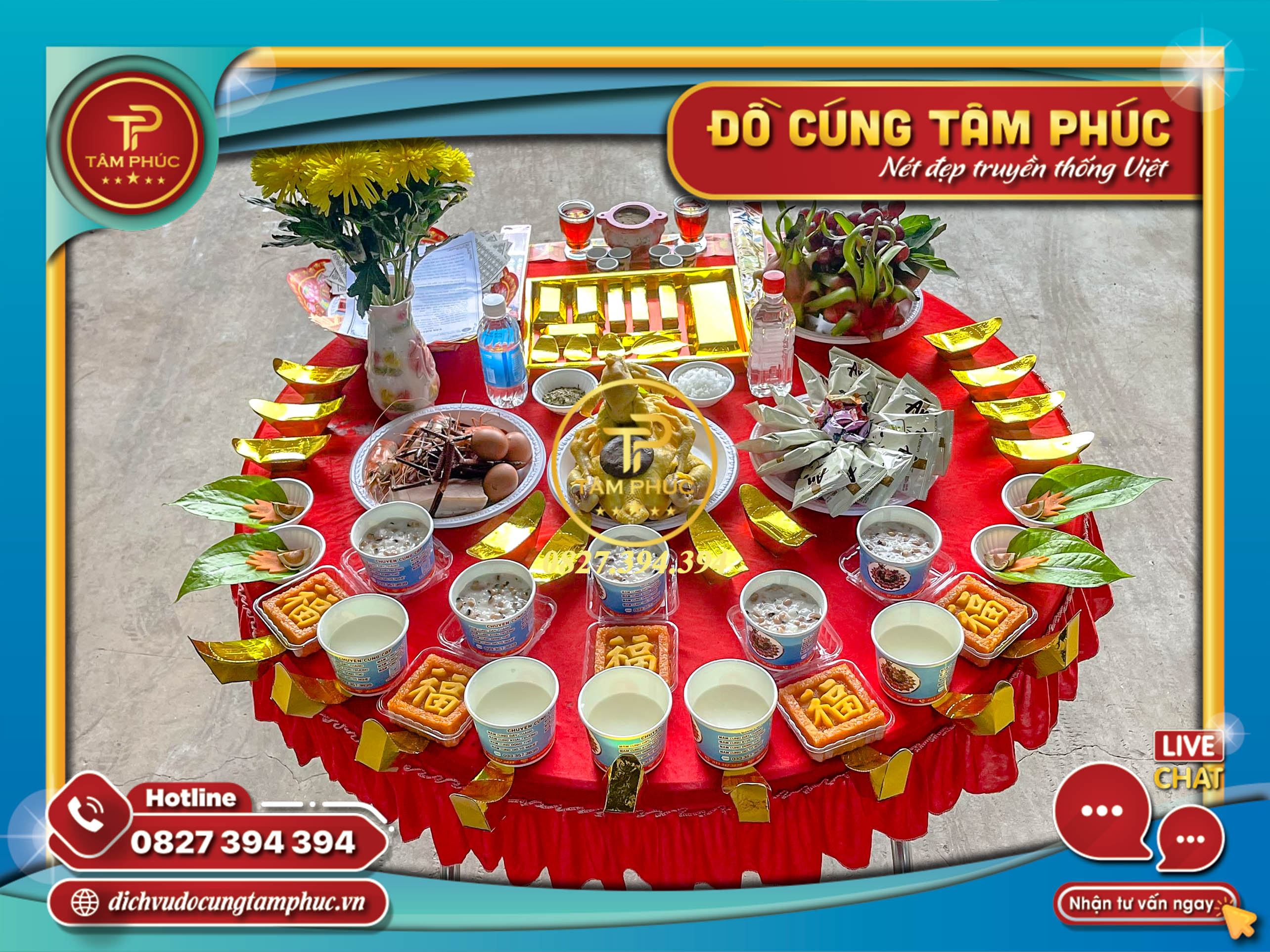 Mâm cúng khai trương trọn gói tại Cần Thơ
