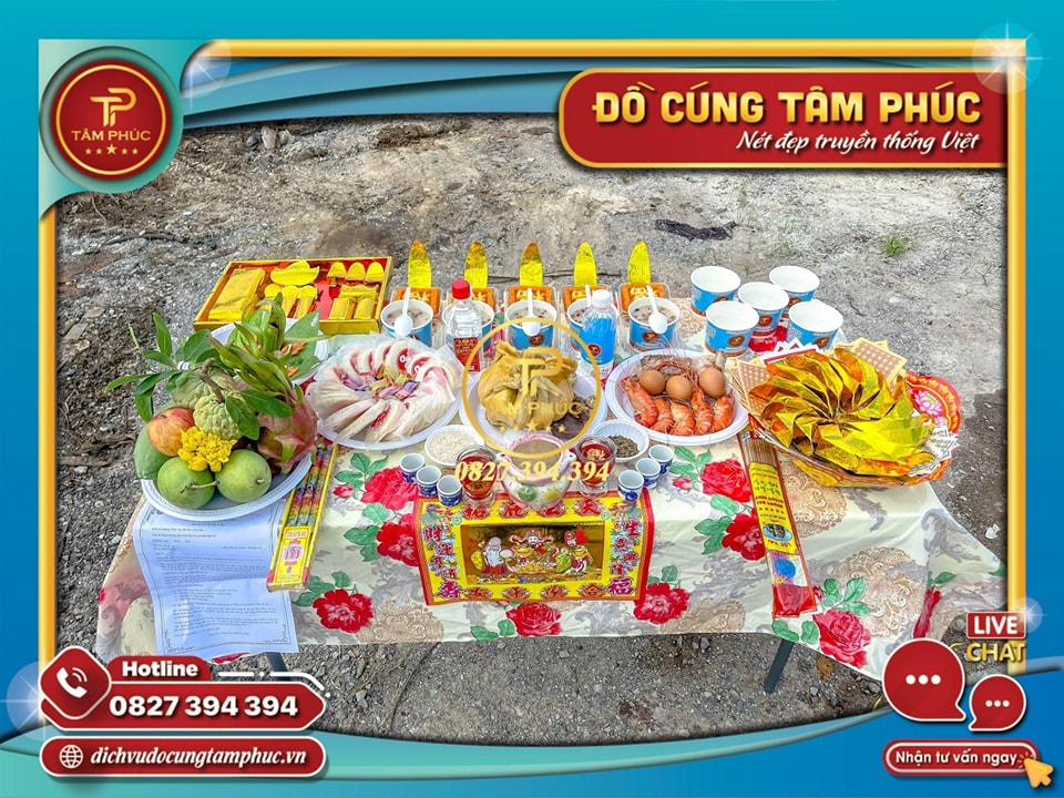 Dich vụ mâm cúng Động Thổ trọn gói tại Cần Thơ