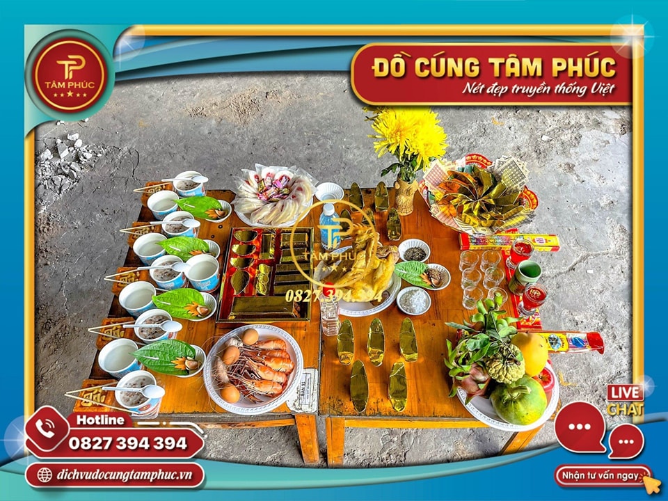 Dich vụ mâm cúng Động Thổ trọn gói tại Cần Thơ