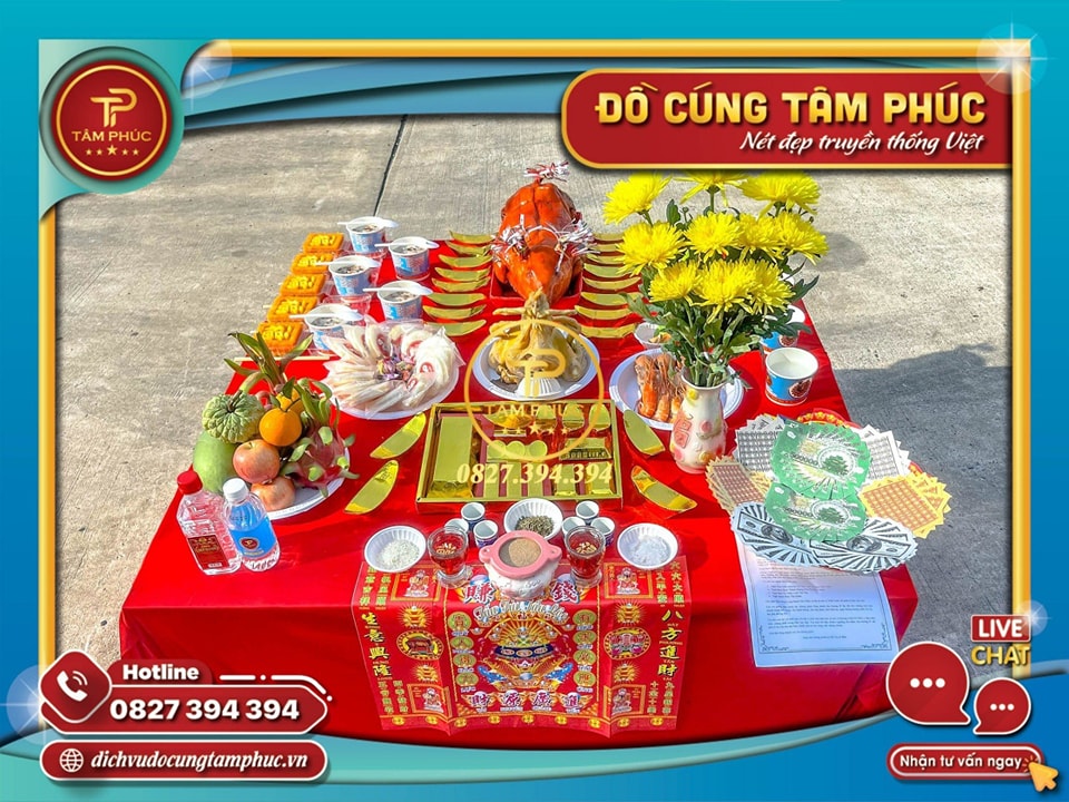 Dich vụ mâm cúng Động Thổ trọn gói tại Cần Thơ