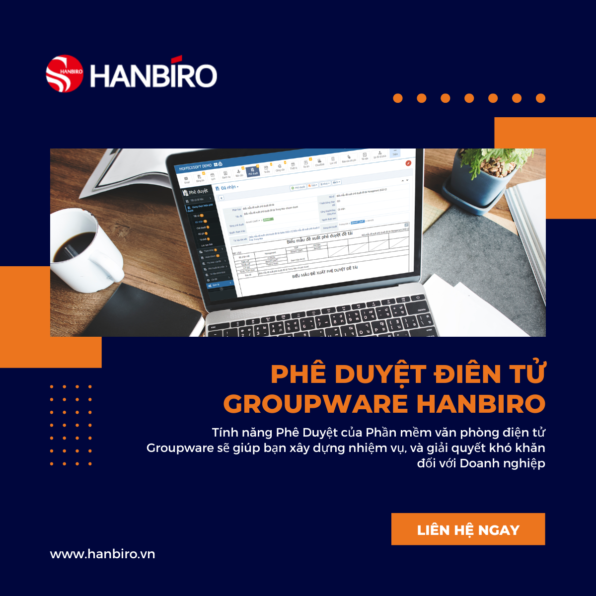 Quản lý online các chứng từ phê duyệt cho DN