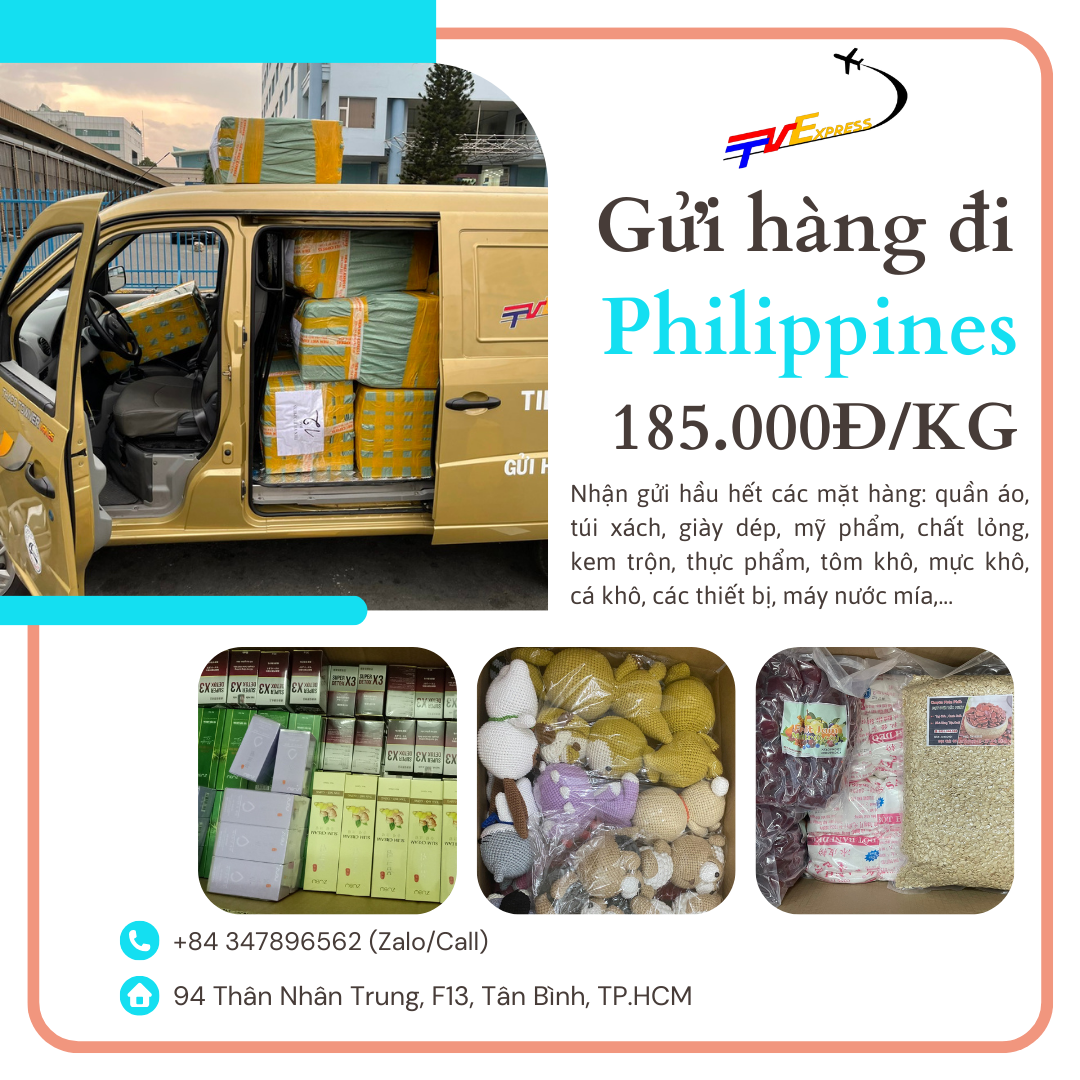 Gửi hàng đi Philippines giá ưu đãi -  Tiến Việt Express