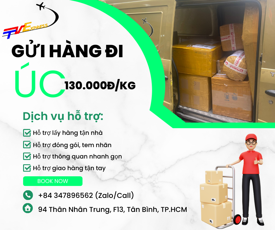 Vận chuyển hàng đi Úc giá khuyến mãi - Tiến Việt Express