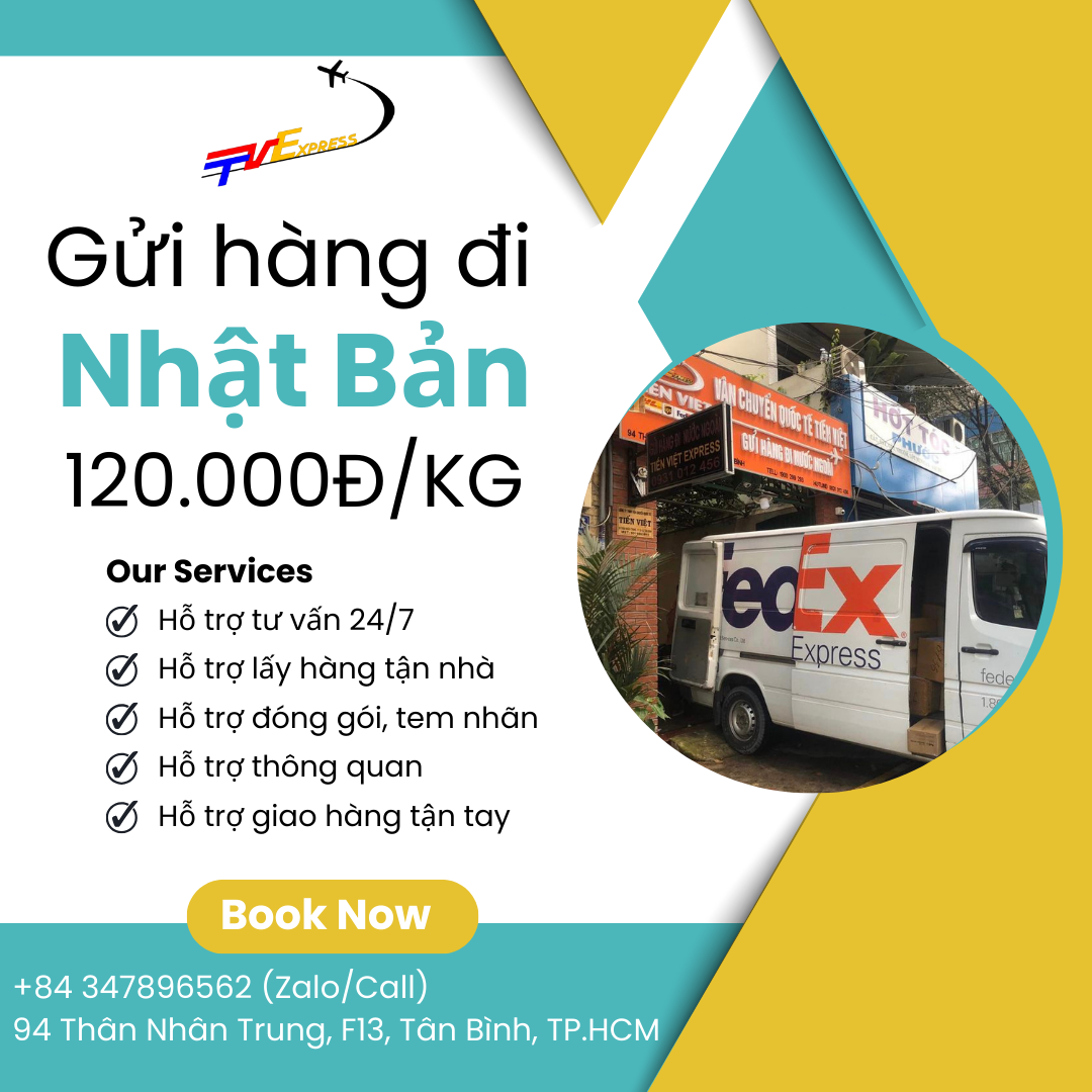 Gửi hàng đi Nhật Bản giá ưu đãi - Tiến Việt Express