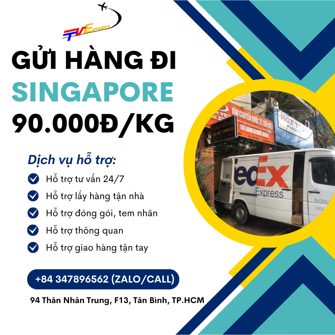 Gửi hàng đi Singapore giá ưu đãi - Tiến Việt Express