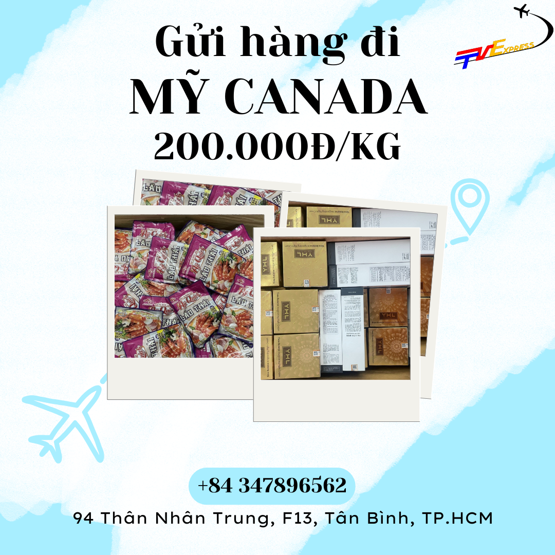 Gửi hàng đi Mỹ Canada giá khuyến mãi --- Tiến Việt Express