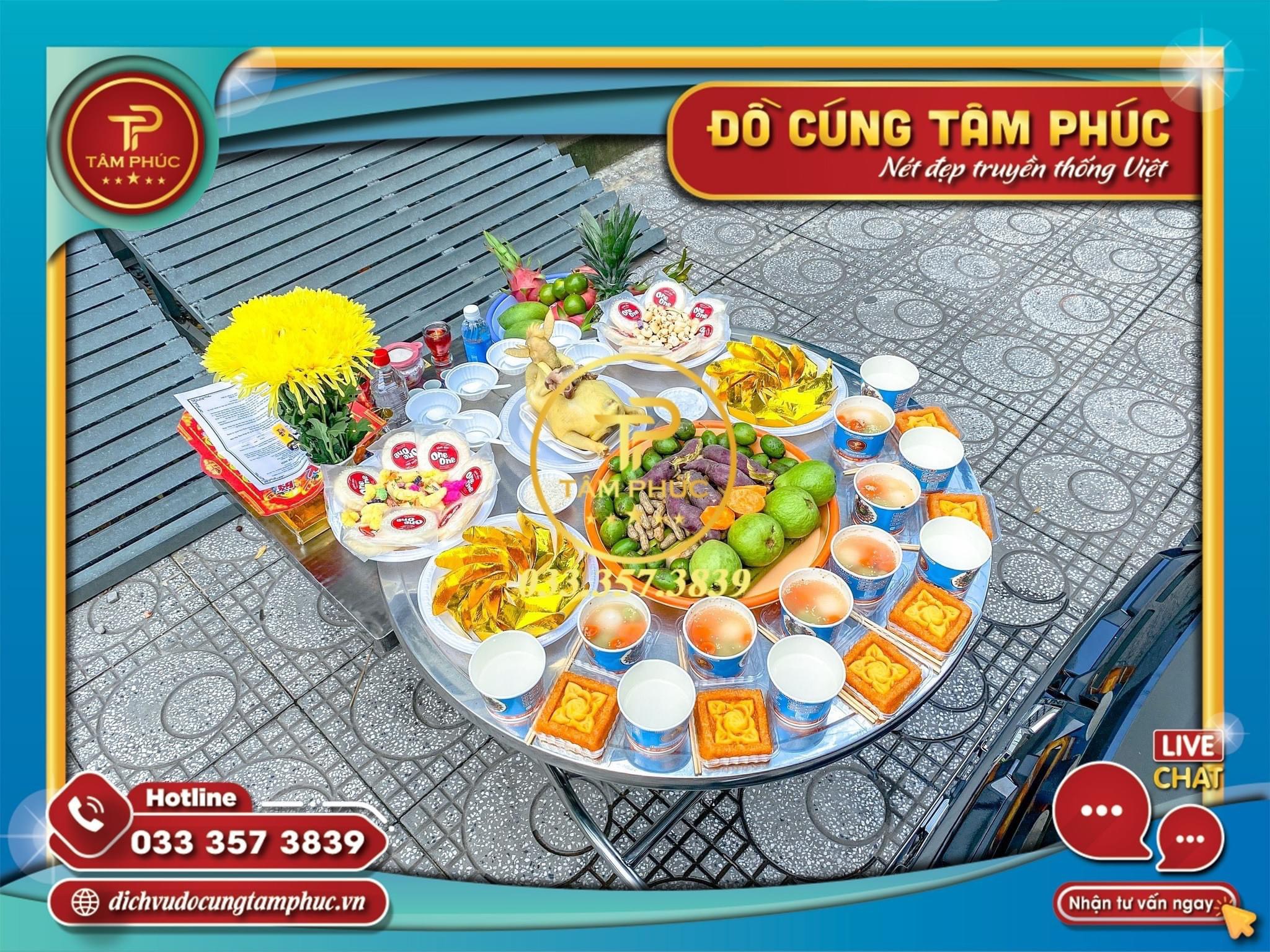 Dịch vụ mâm cúng XE tại cần Thơ trọn gói