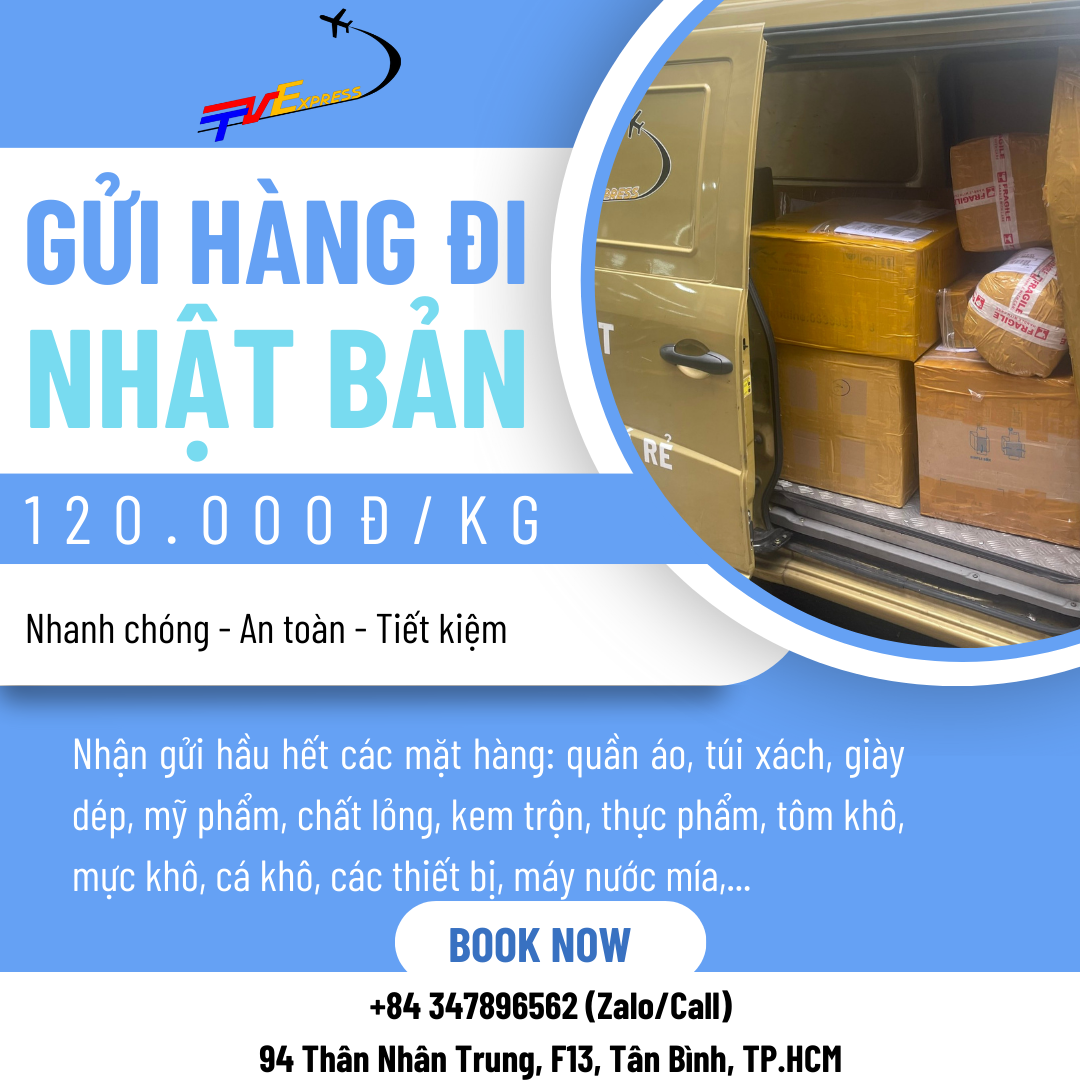 Gửi hàng đi Nhật Bản giá rẻ bất ngờ - Tiến Việt Express