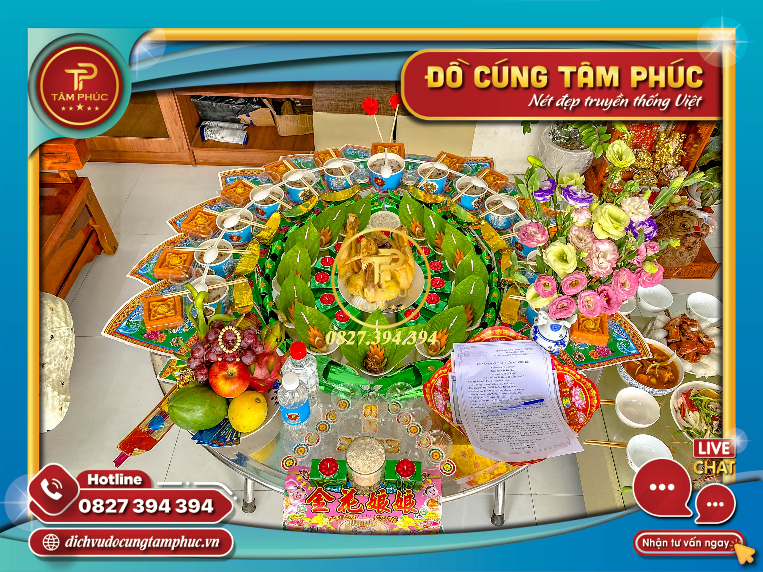Mang lại bình an cho bé với mâm cúng căn đầy đủ