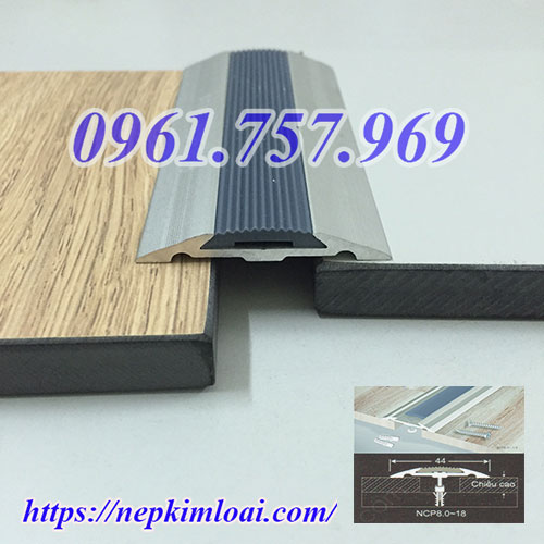 Nẹp nhôm mặt bằng, nẹp mặt bằng chống trơn, nẹp mặt bằng