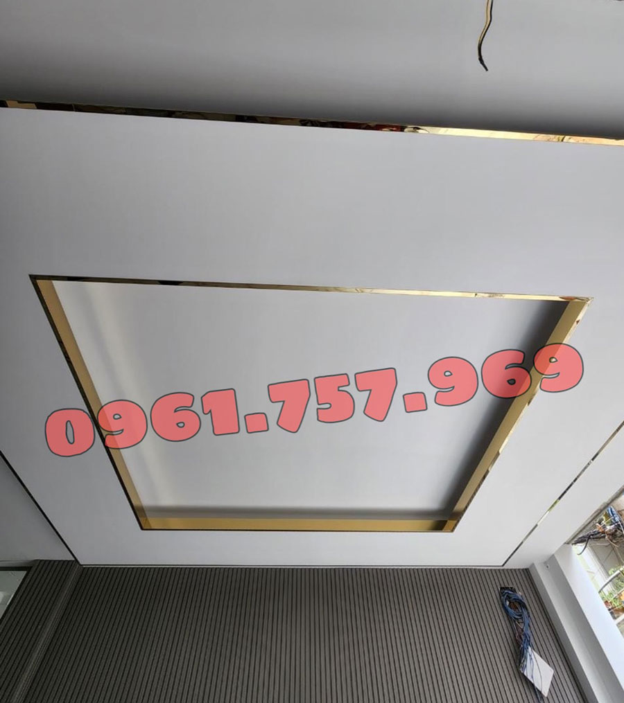 Nẹp inox bo góc trần thạch cao, nẹp inox ốp trần thạch cao