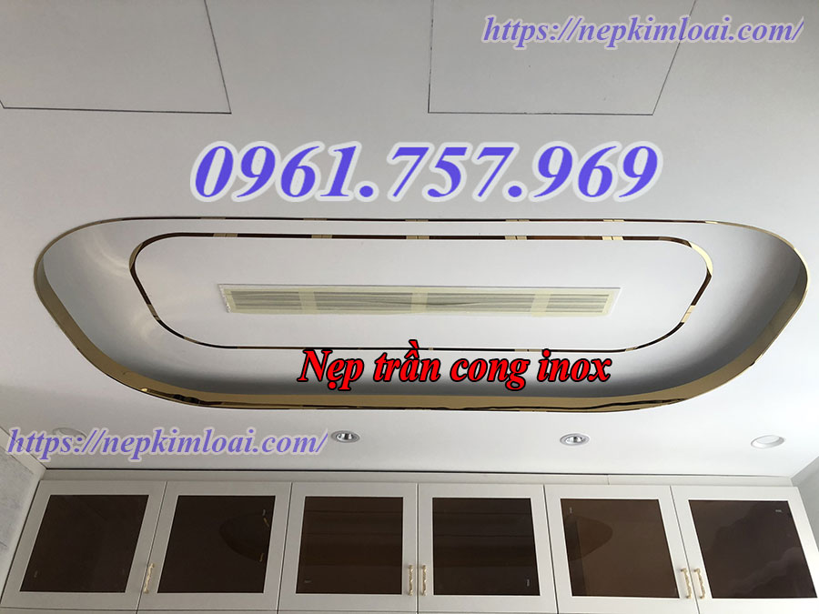 Nẹp inox bo góc trần thạch cao, nẹp inox ốp trần thạch cao