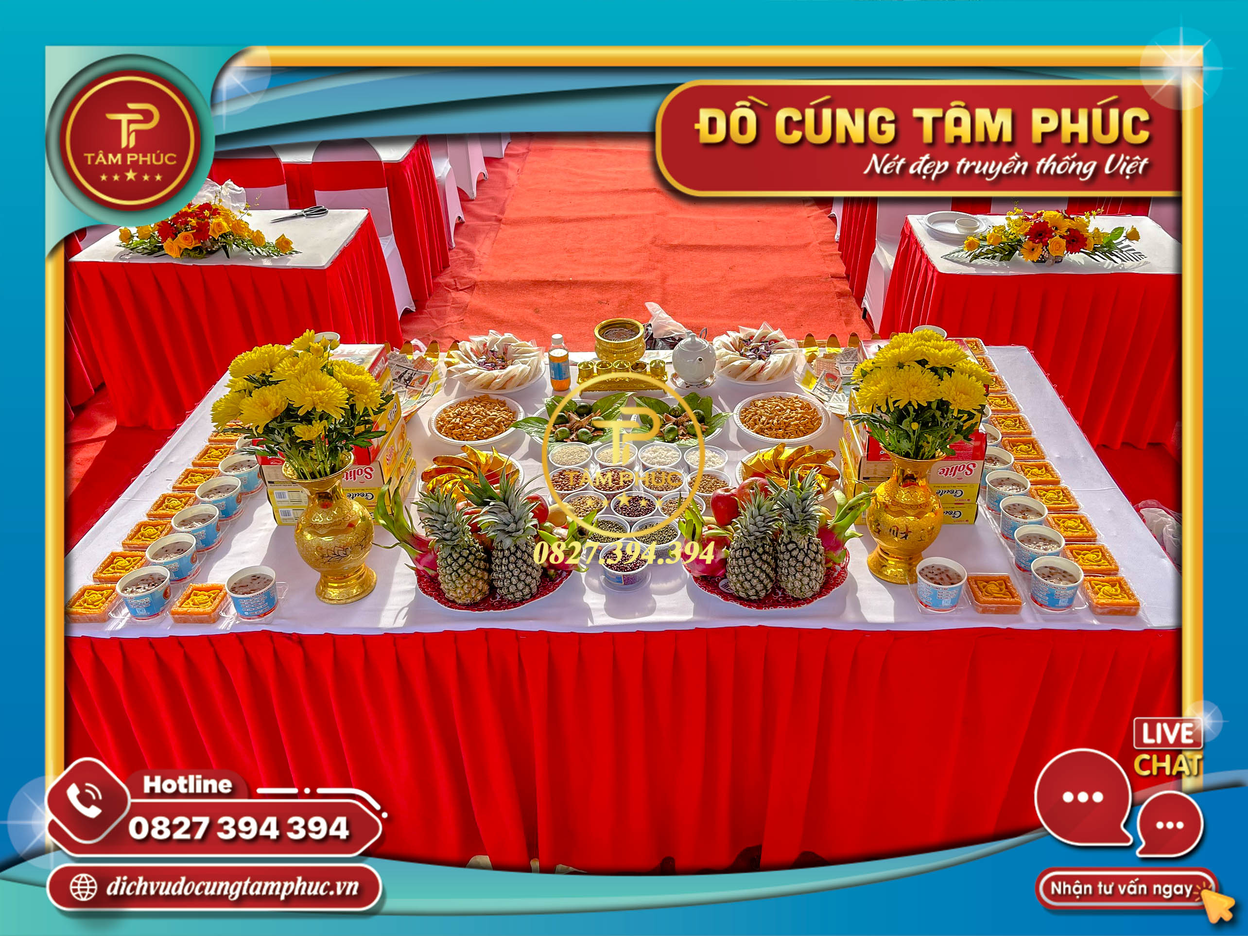 Dịch vụ mâm cúng Động Thổ tại Cần Thơ trọn gói.