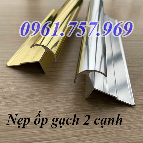 Nẹp bo góc gạch 2 cạnh, nẹp bo tròn 2 cạnh gạch, nẹp góc bo tròn 2 bên