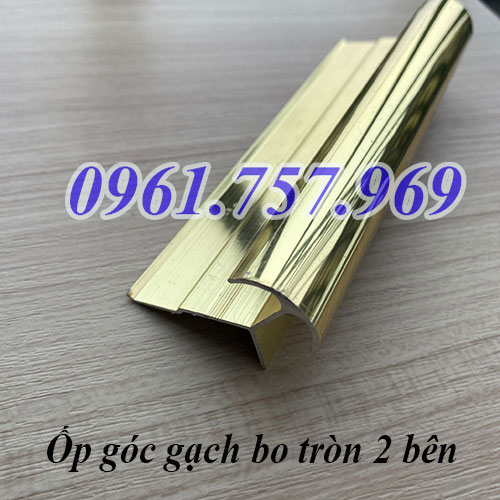 Nẹp bo góc gạch 2 cạnh, nẹp bo tròn 2 cạnh gạch, nẹp góc bo tròn 2 bên