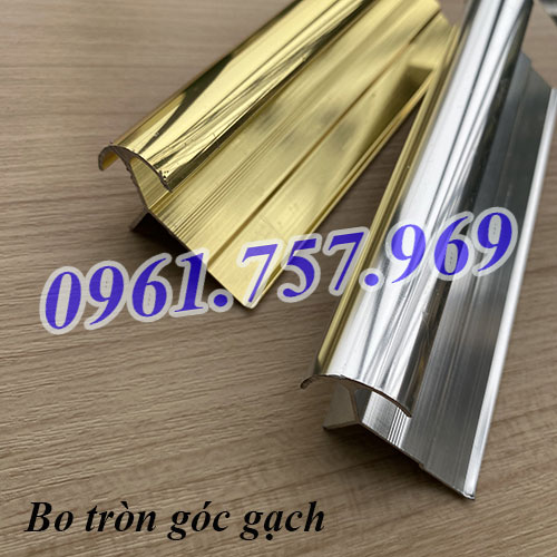 Nẹp bo góc gạch 2 cạnh, nẹp bo tròn 2 cạnh gạch, nẹp góc bo tròn 2 bên