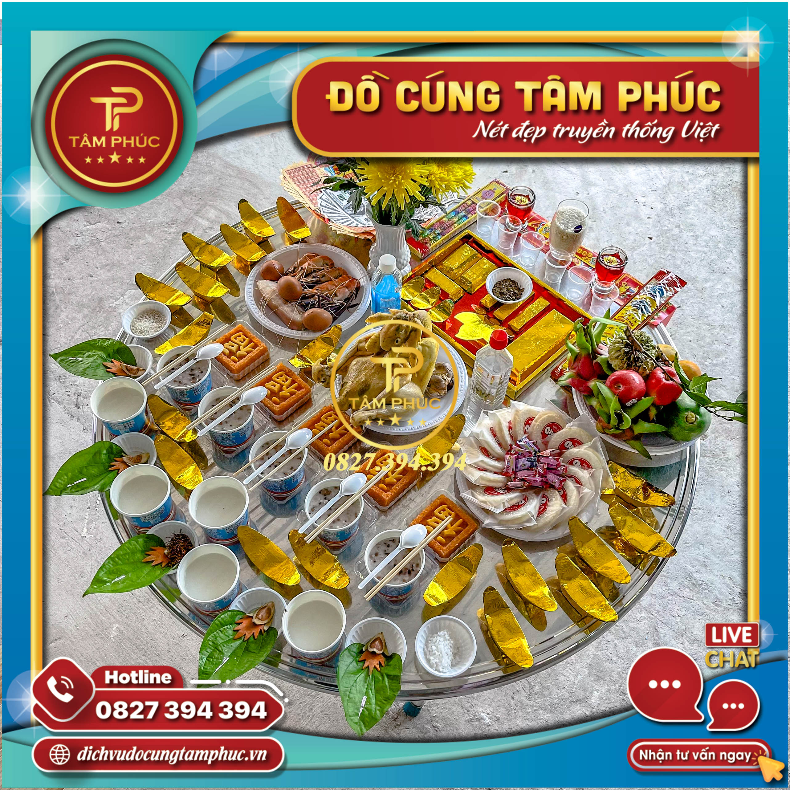 Dịch vụ mâm cúng khai trương tại Cần Thơ.