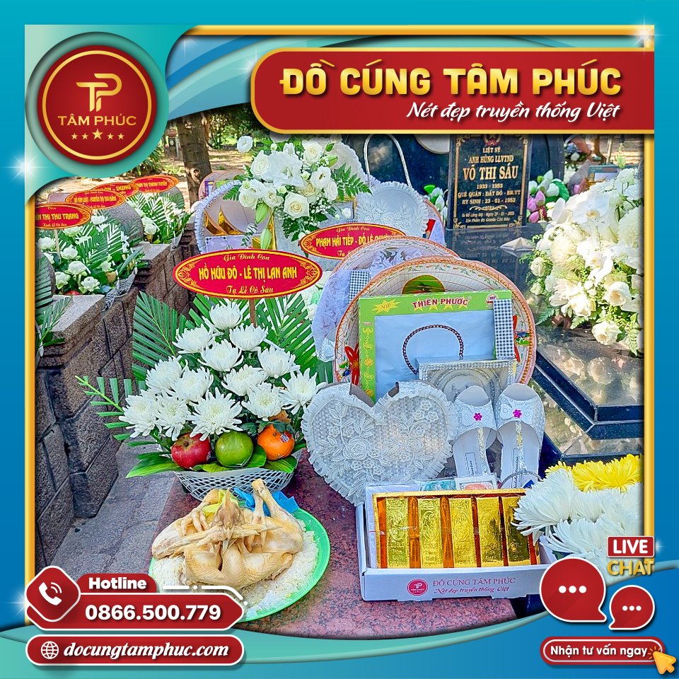 Mâm cúng Cô Sáu và các Chiến sĩ Côn Đảo.