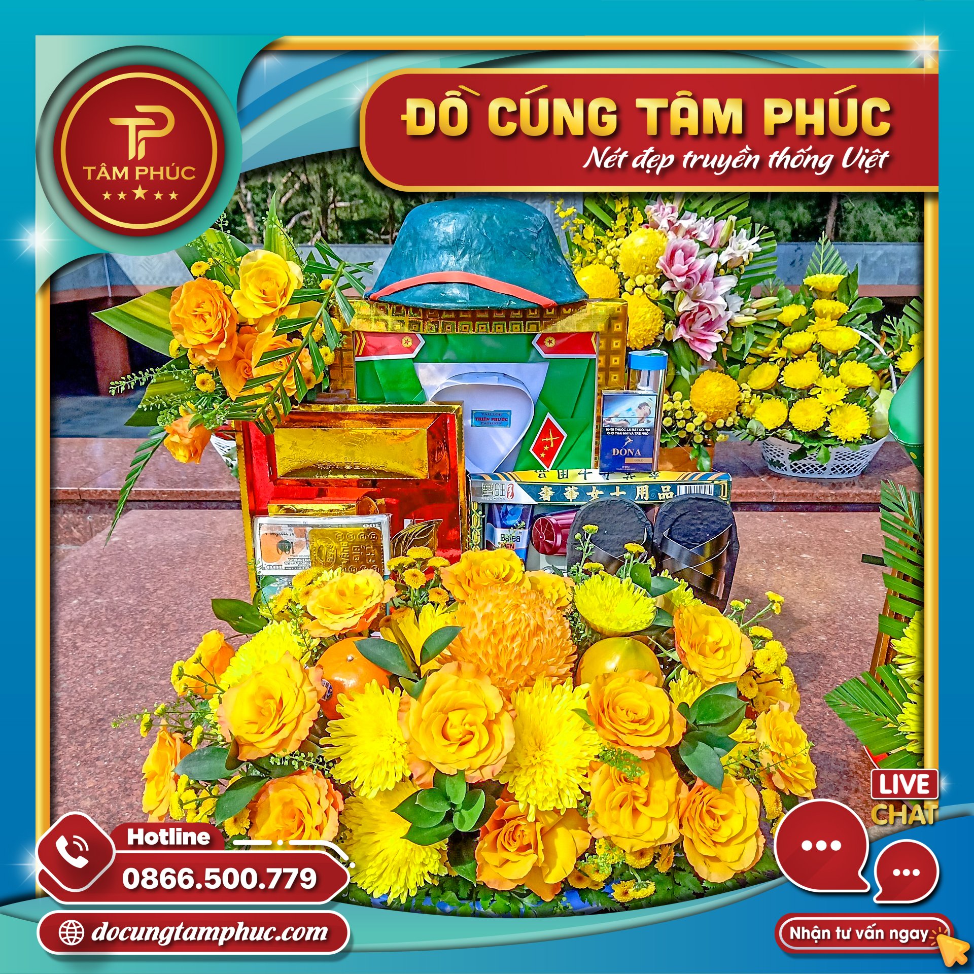 Mâm cúng Cô Sáu và các Chiến sĩ Côn Đảo.